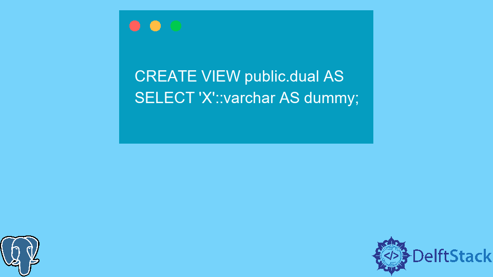 Select From Dual Example